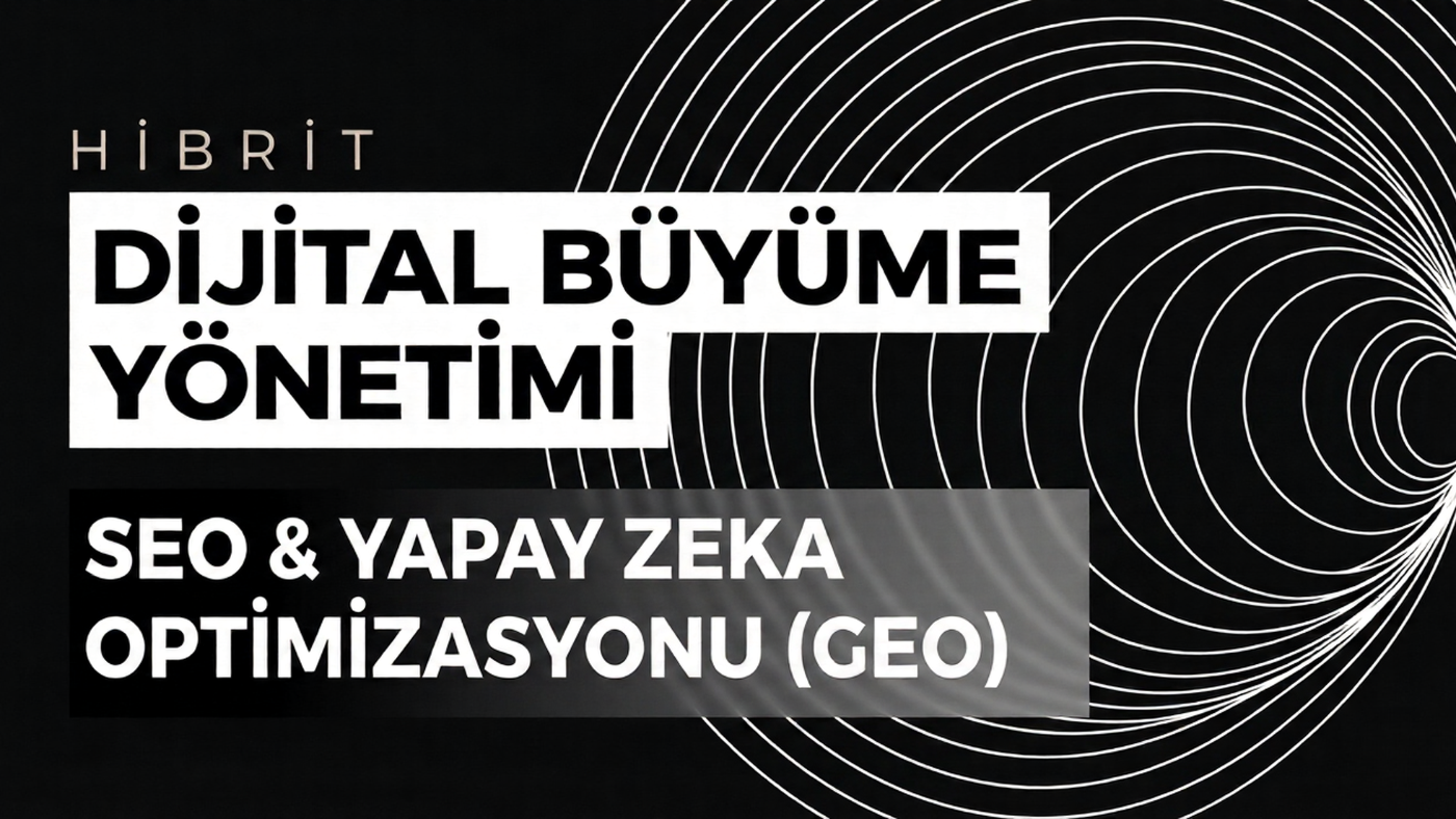 Ben, SEO/GEO'da analiz, optimizasyon, aylık çalışma yapıyorum